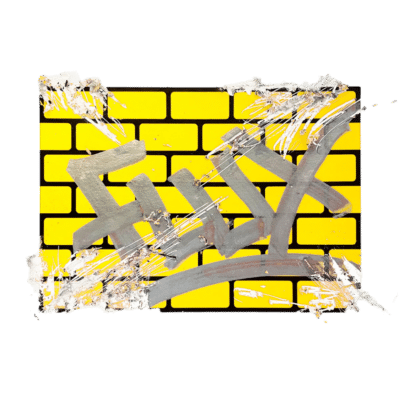 Flux Eggshell Stickers Yellow Bricks