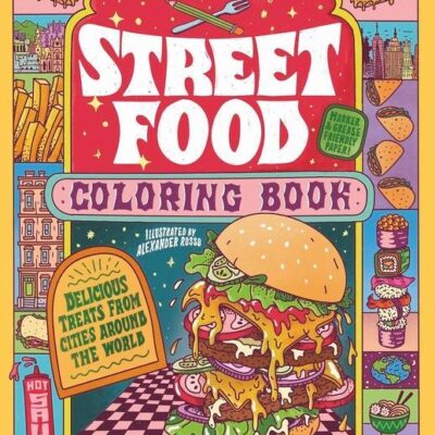 Street Food Coloring Book