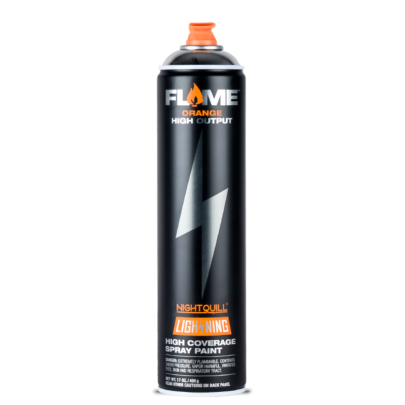 Flame Orange Lighting 600ml Chrome 1 Flame Orange Lighting 600ml Chrome