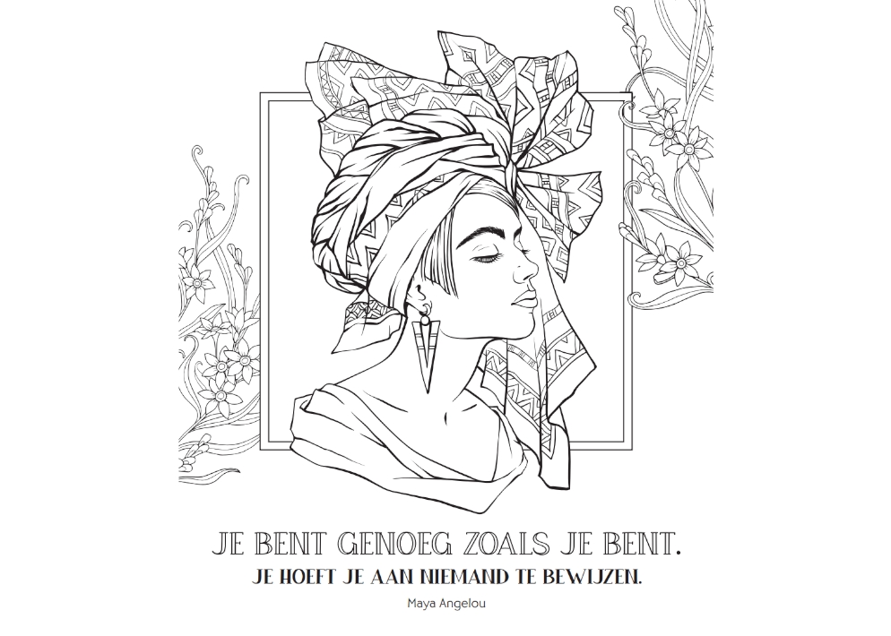 Kolorowanka „Kochaj siebie” 3 Kolorowanka „Kochaj siebie”