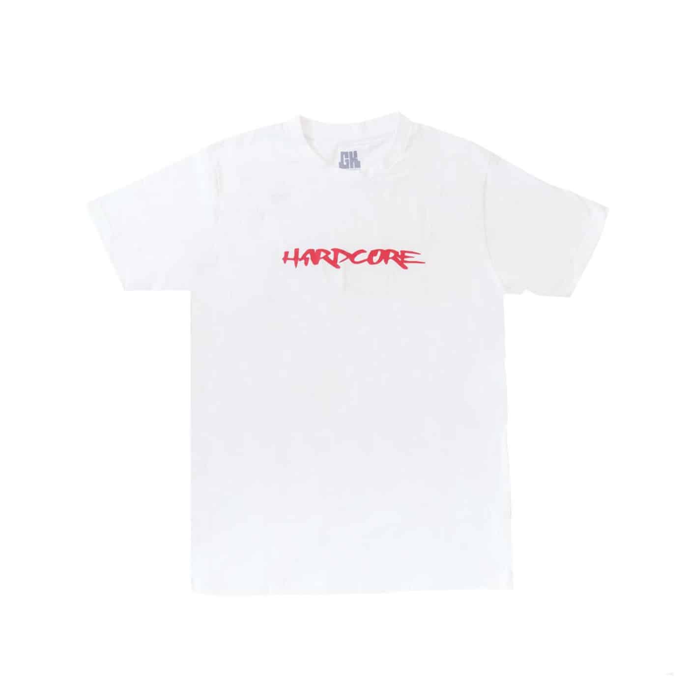 T-shirt Hardcore White/Red
