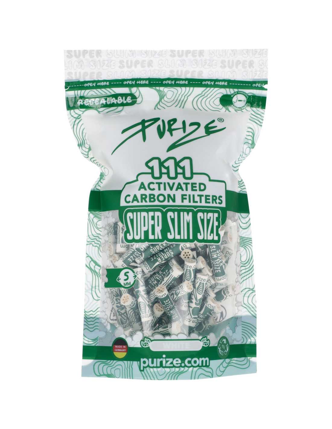 Filtry węglowe Purize Super Slim 111 szt. śr. 5 mm